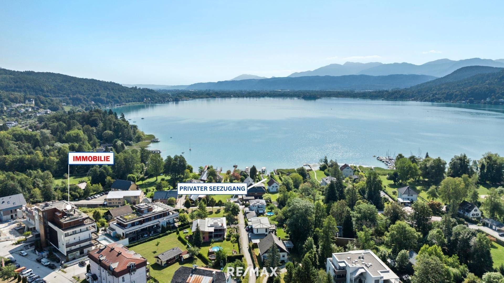 Lage Appartementhaus + Seezugang