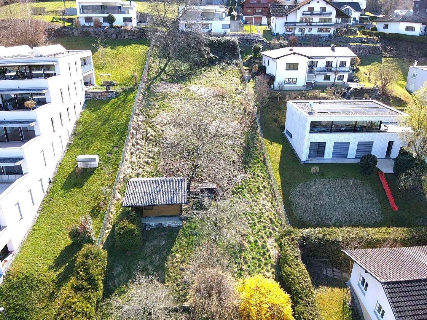 Traumhaftes Baugrundstück (Hanglage) in Feldkirch-Tisis mit herrlichem Blick auf die Schweizer Alpen - Ansicht 3