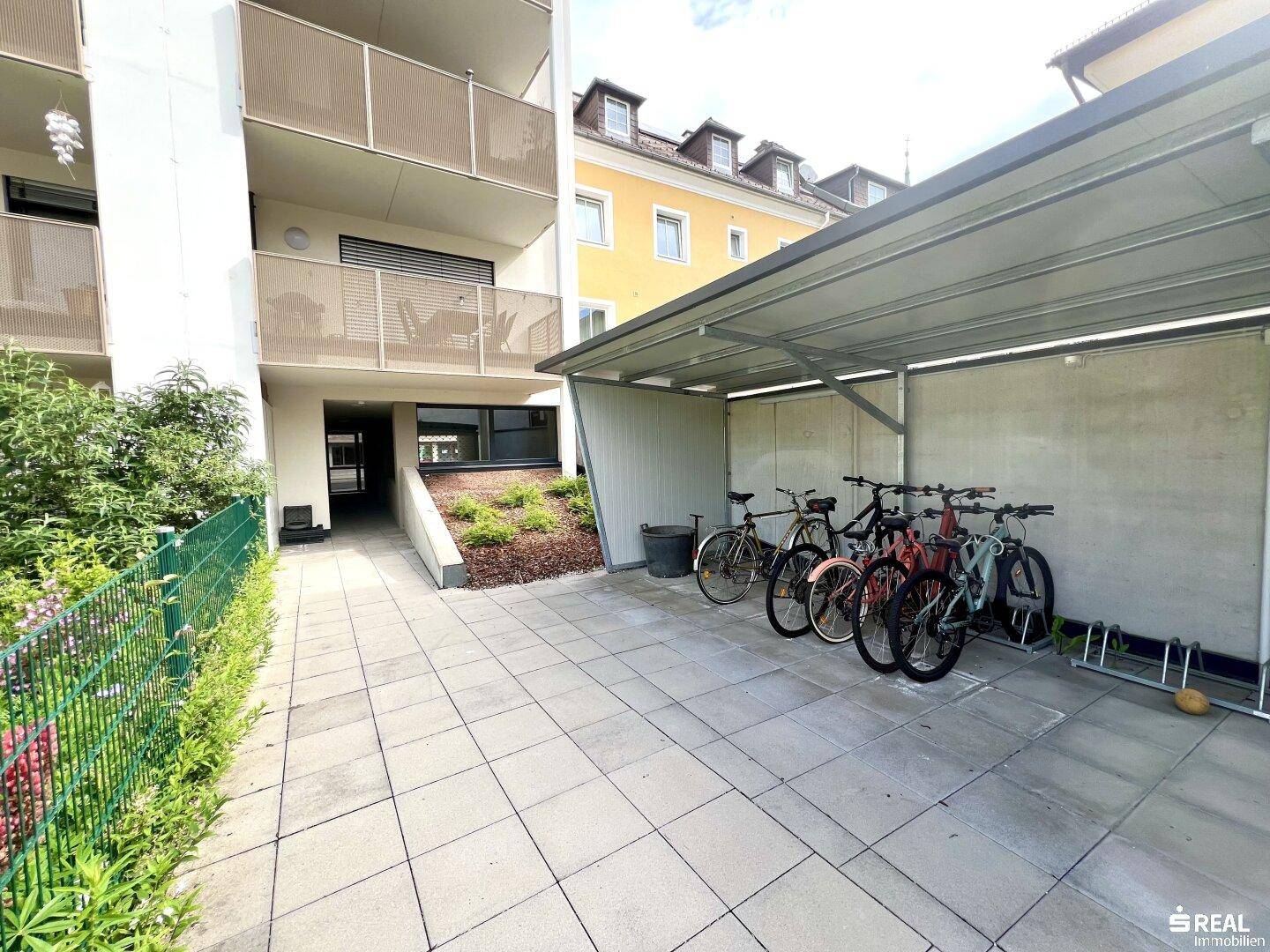 Abstellfläche für das Fahrrad