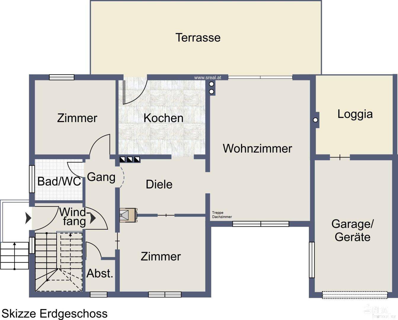 Saniertes Wohnhaus in ruhiger Siedlungslage von Spittal/Drau - Sonnenterrasse mit Bergblick! - Ansicht 6
