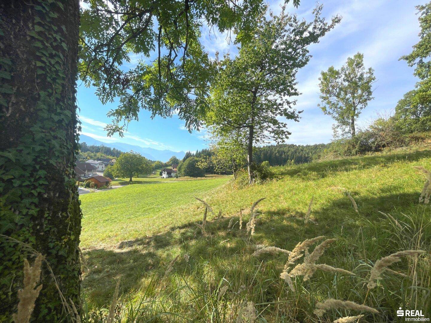 Baugrundstück in Hanglage oberhalb von Seeboden - Panoramablick! - Ansicht 5