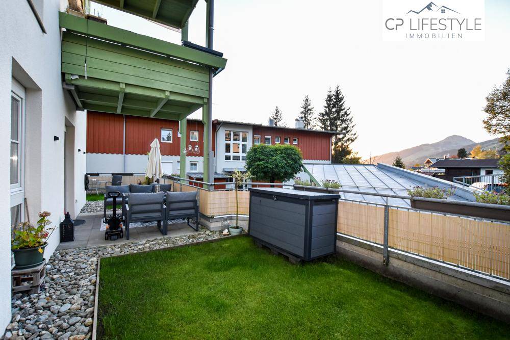 Garten und Terrasse mit Blick auf Hohe Salve