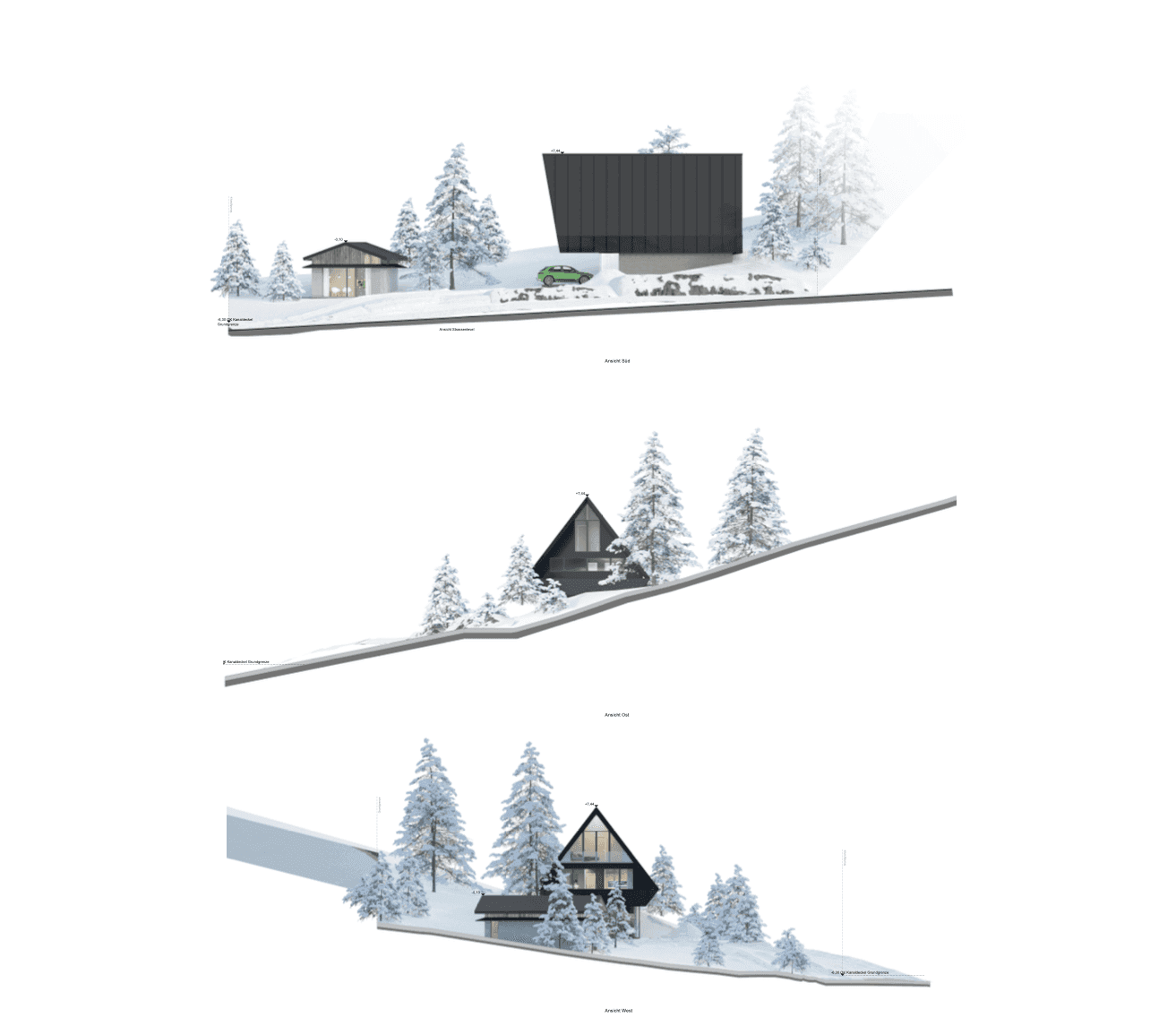 Modernes Chaletprojekt mit Baugenehmigung in Vorderstoder– Baugrundstück mit Bergblick - Flere