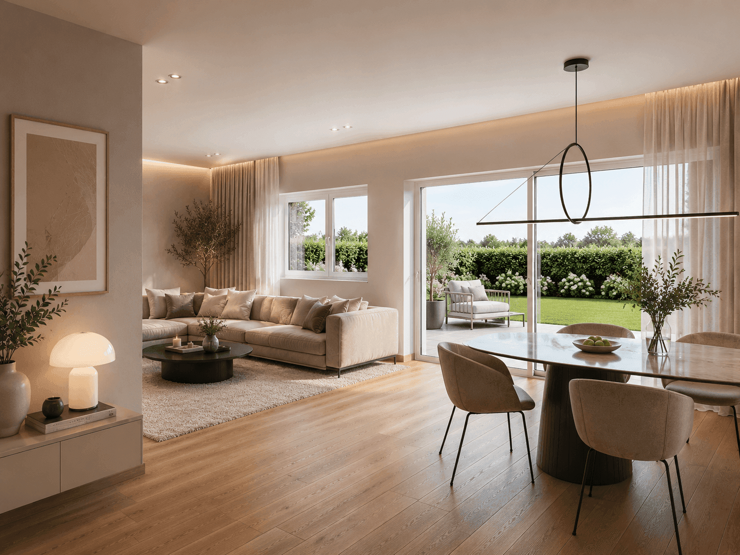 Moderne 4-Zimmer-Wohnung mit Terrasse und privatem Außenbereich - Ansicht 2
