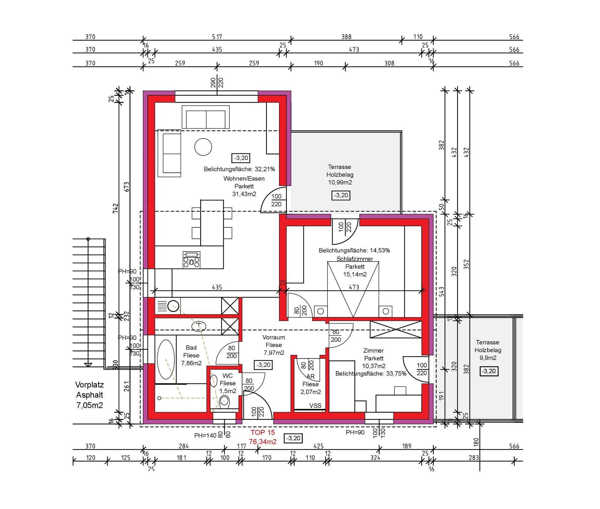 Ein Ort der Ruhe - "LETZTE" Penthouse Wohnung mit 2 Terrassen – pohled 5