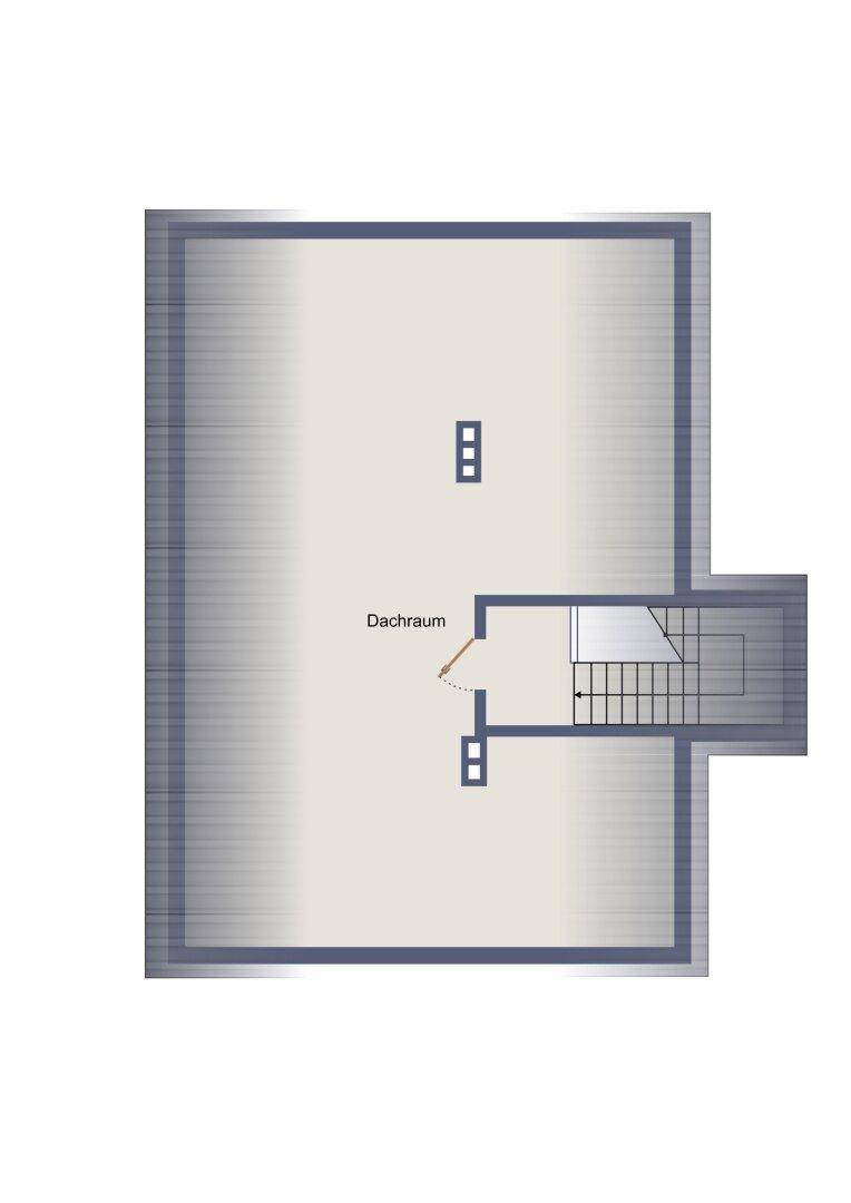 Dachgeschoss -2 Zimmer bereits ausgebaut