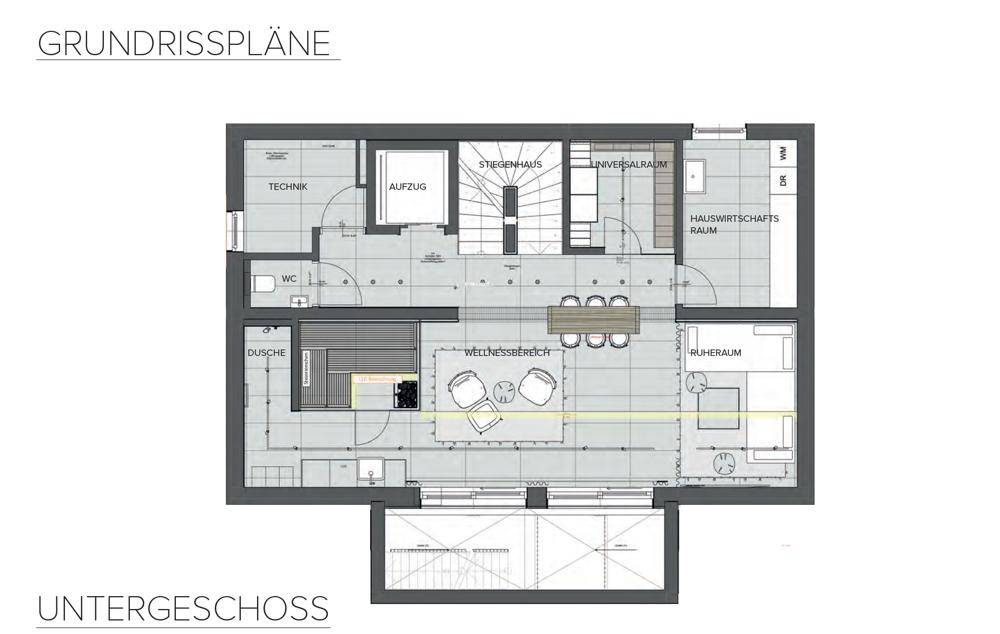 Grundrissplan UG