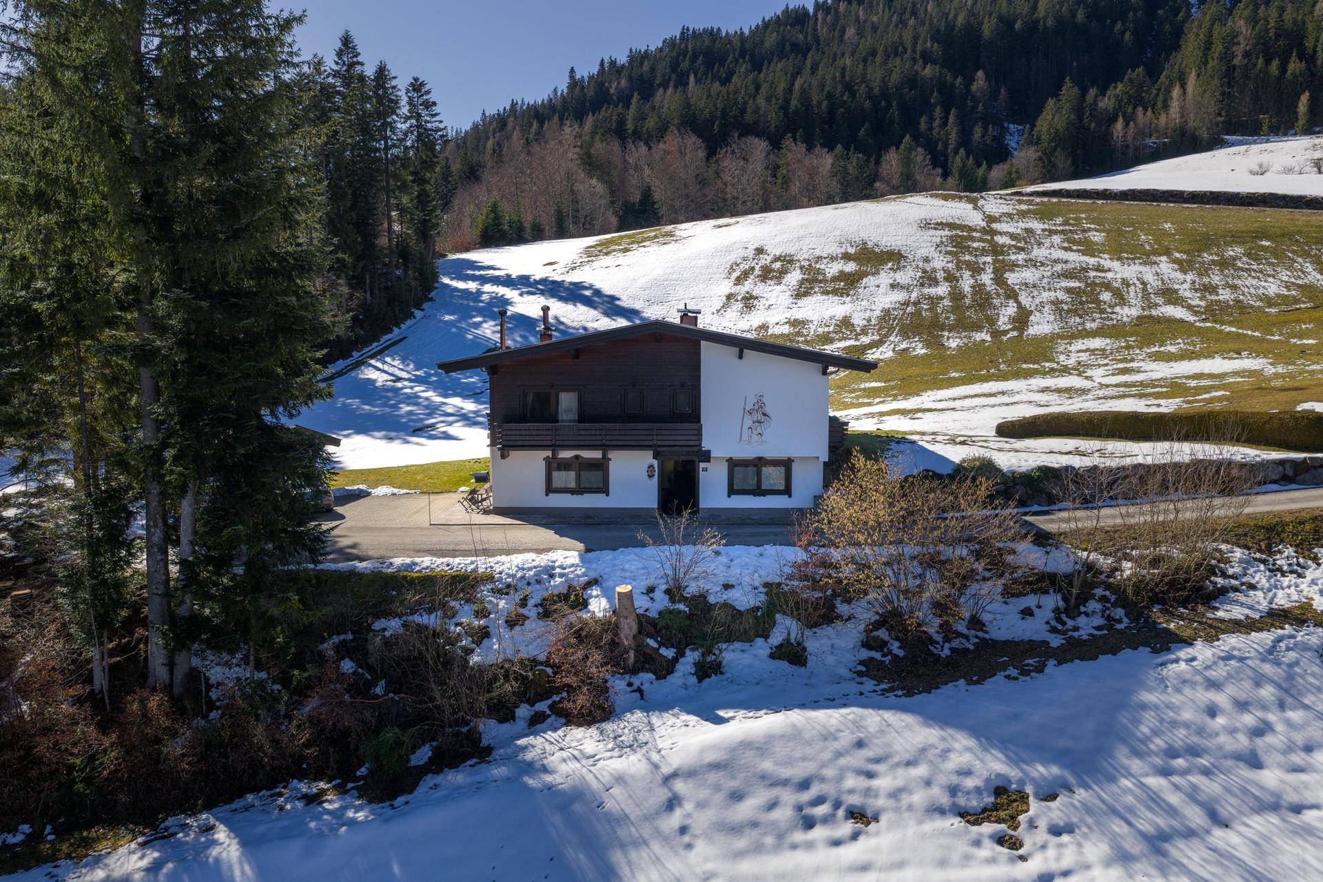 FREIZEITWOHNSITZ - Haus mit drei Wohnungen in sonniger Höhen- und Alleinlage von Söll in Tirol - Ansicht 5