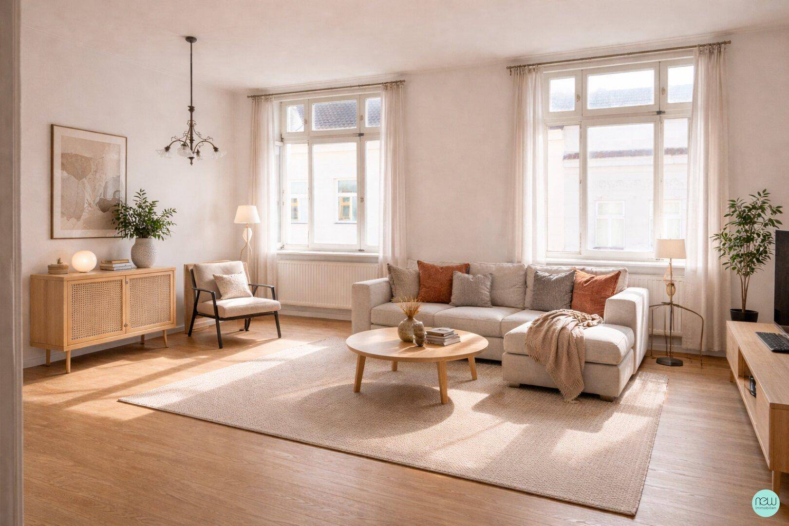 Wohnen, Arbeiten, zur Ruhe kommen/ helle 82 m² Altbauwohnung + Schuppen + 3 PKW-Abstellplätze - Widok 4