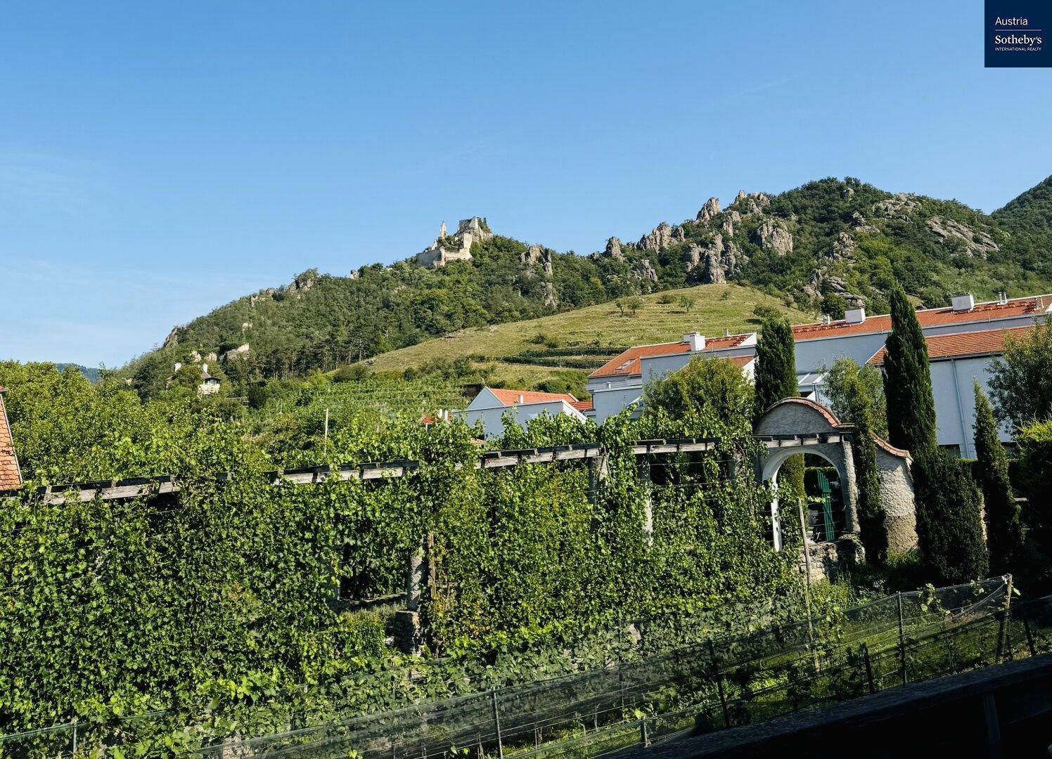 Blick auf Burgruine Dürnstein