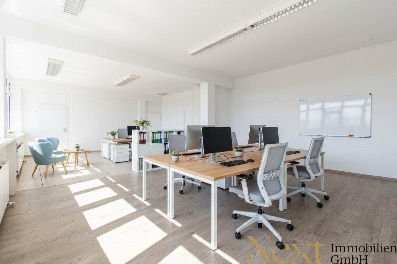 Büro II - KI Visualisierung - mögliche Möblierung