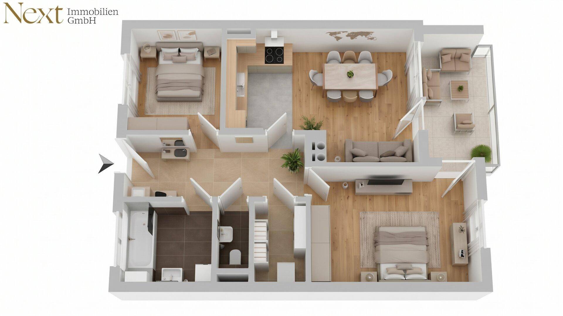 Grundriss Variante 1
