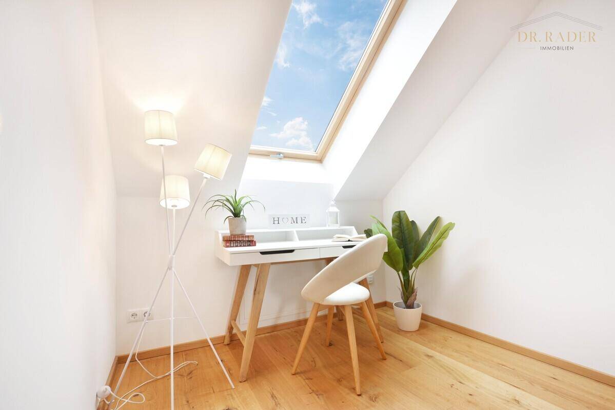 Arbeitsbereich im Obergeschoß