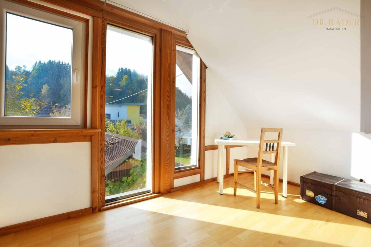 Helle Räume im Obergeschoß