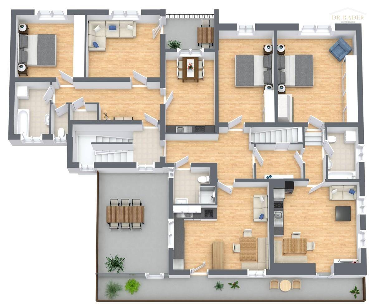 Gnesau - 1.OG - 3D Floor Plan