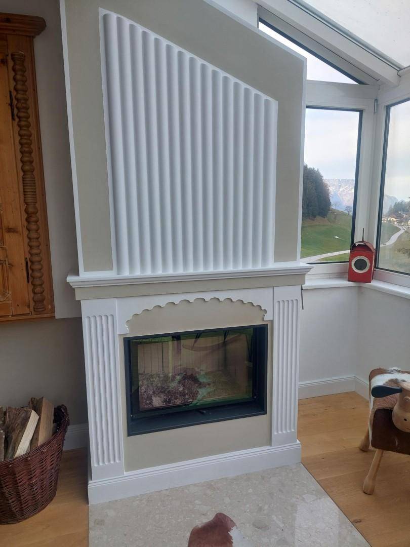 887, Kamin auf Terrasse