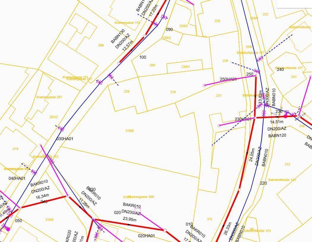 862, Kanal- und Wasserleitungsplan