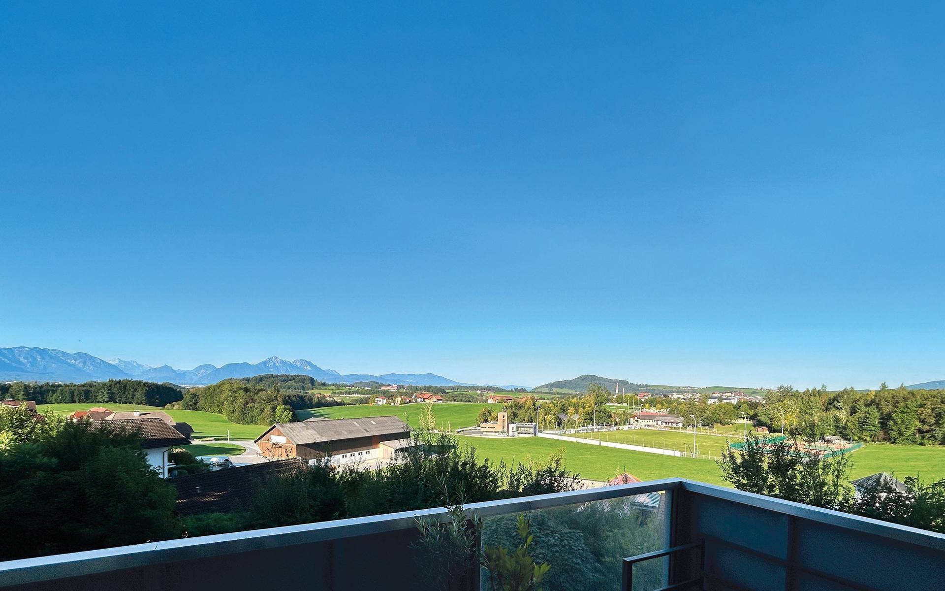 13 m2 großer Balkon mit fantastischer Aussicht