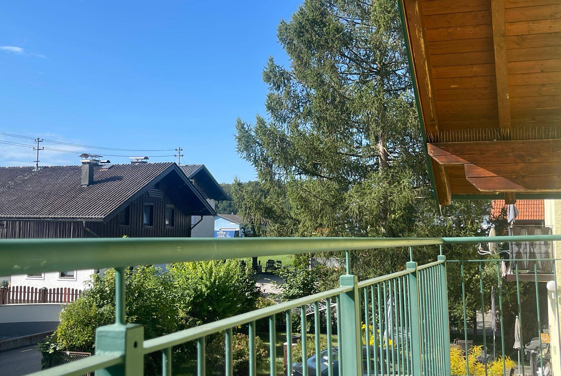Blick vom Balkon