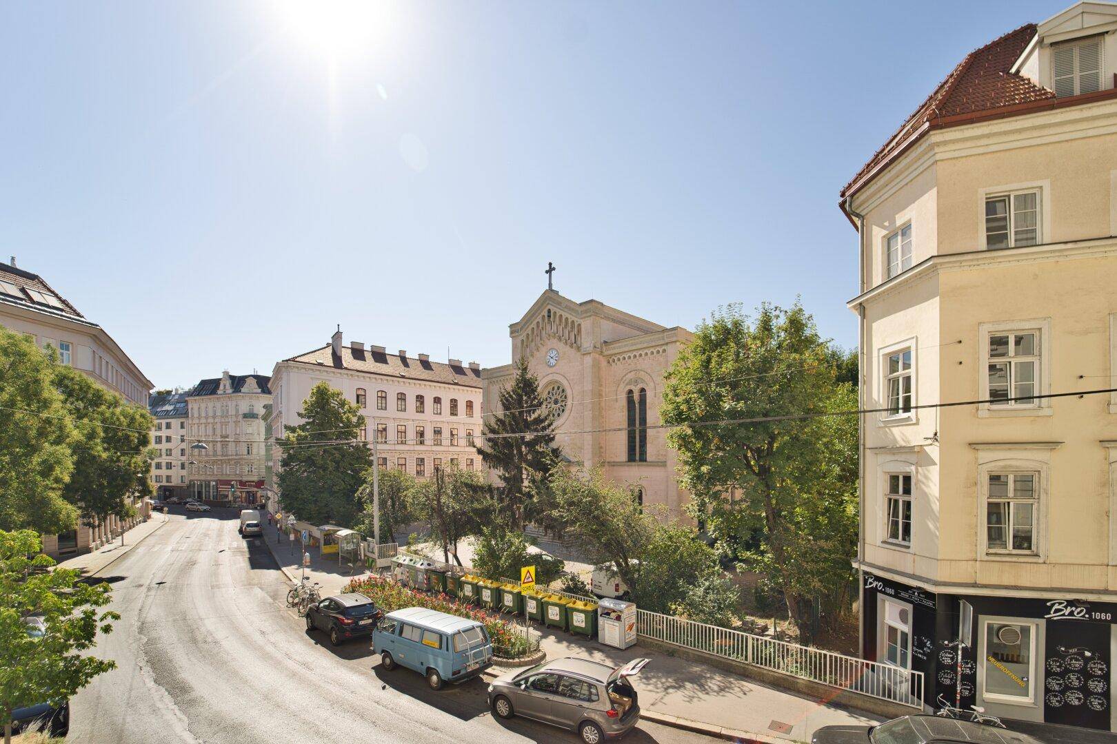 Blick aus Wohnzimmer