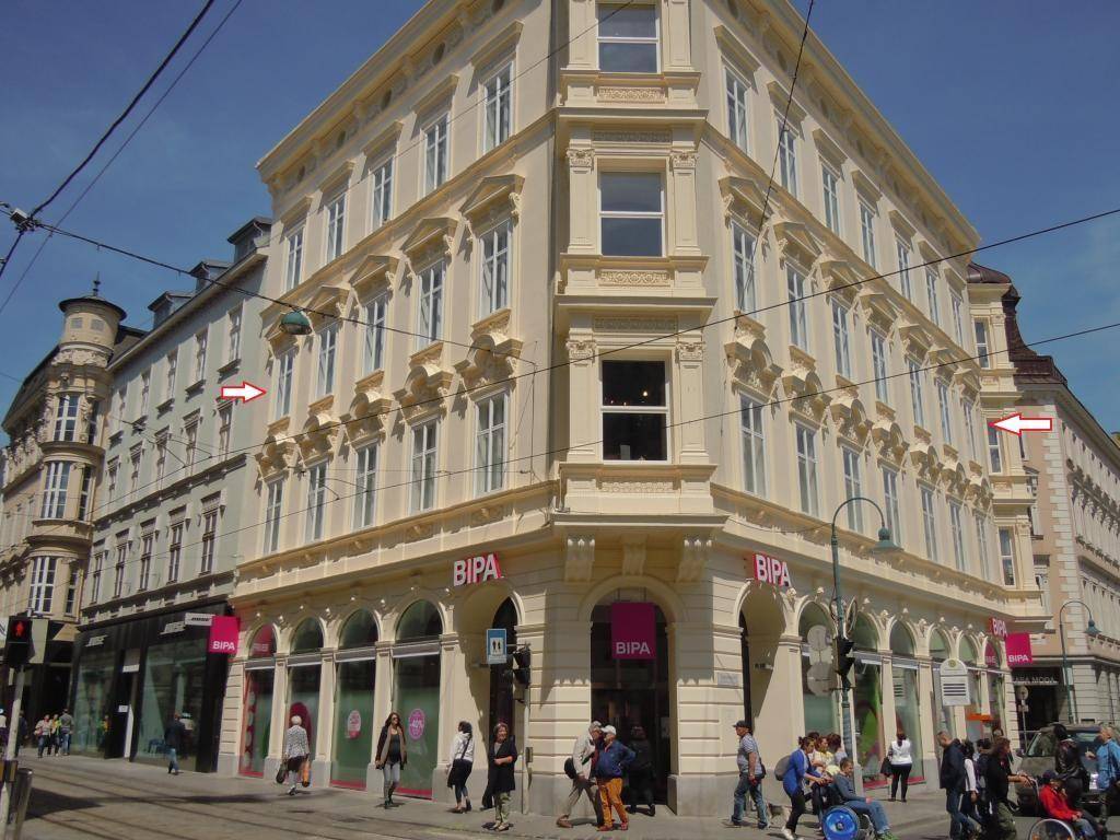 Klimatisiertes Altbaubüro mit ca. 207 m² direkt am Linzer Taubenmarkt - Ansicht 2