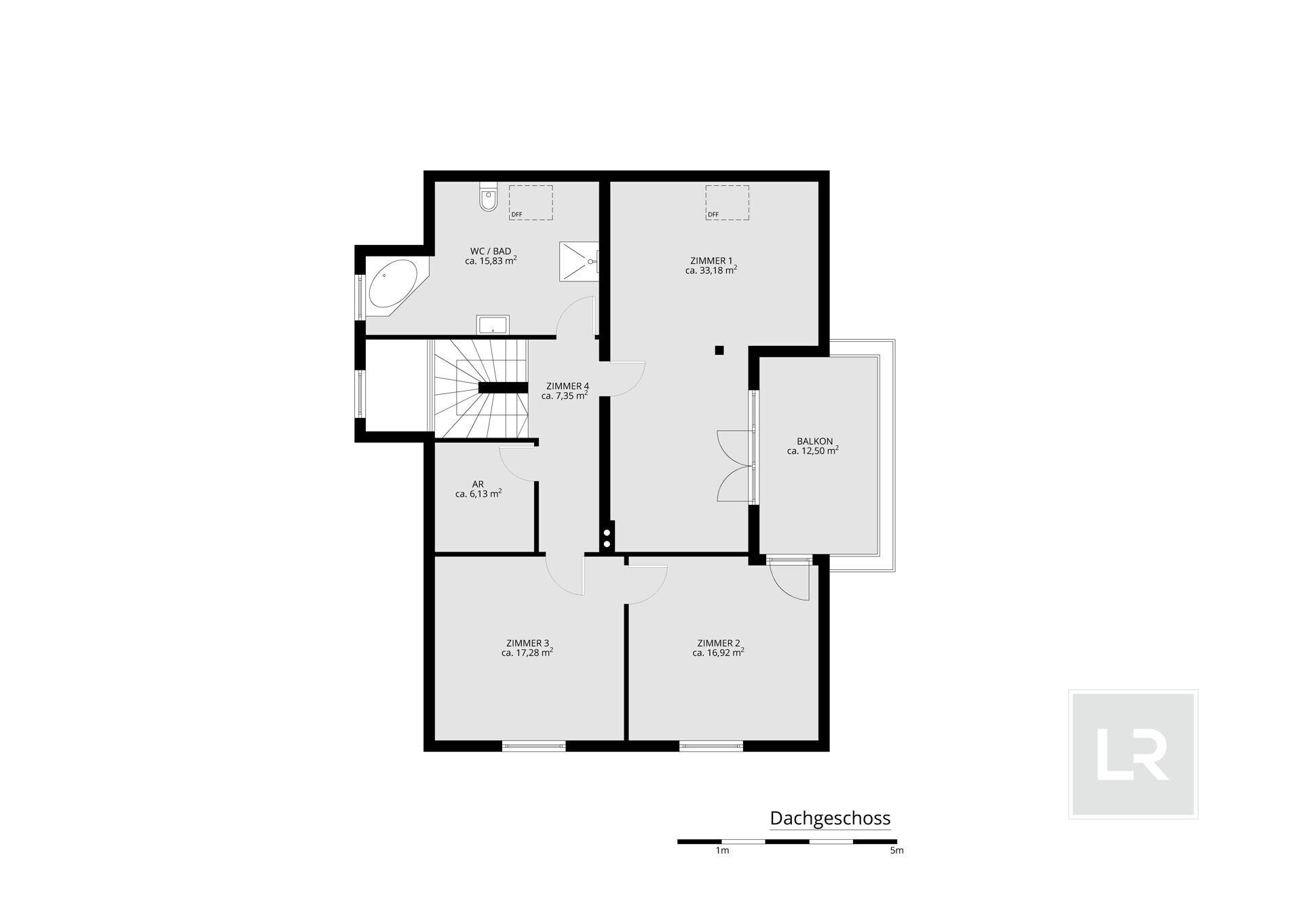 Plan Obergeschoss