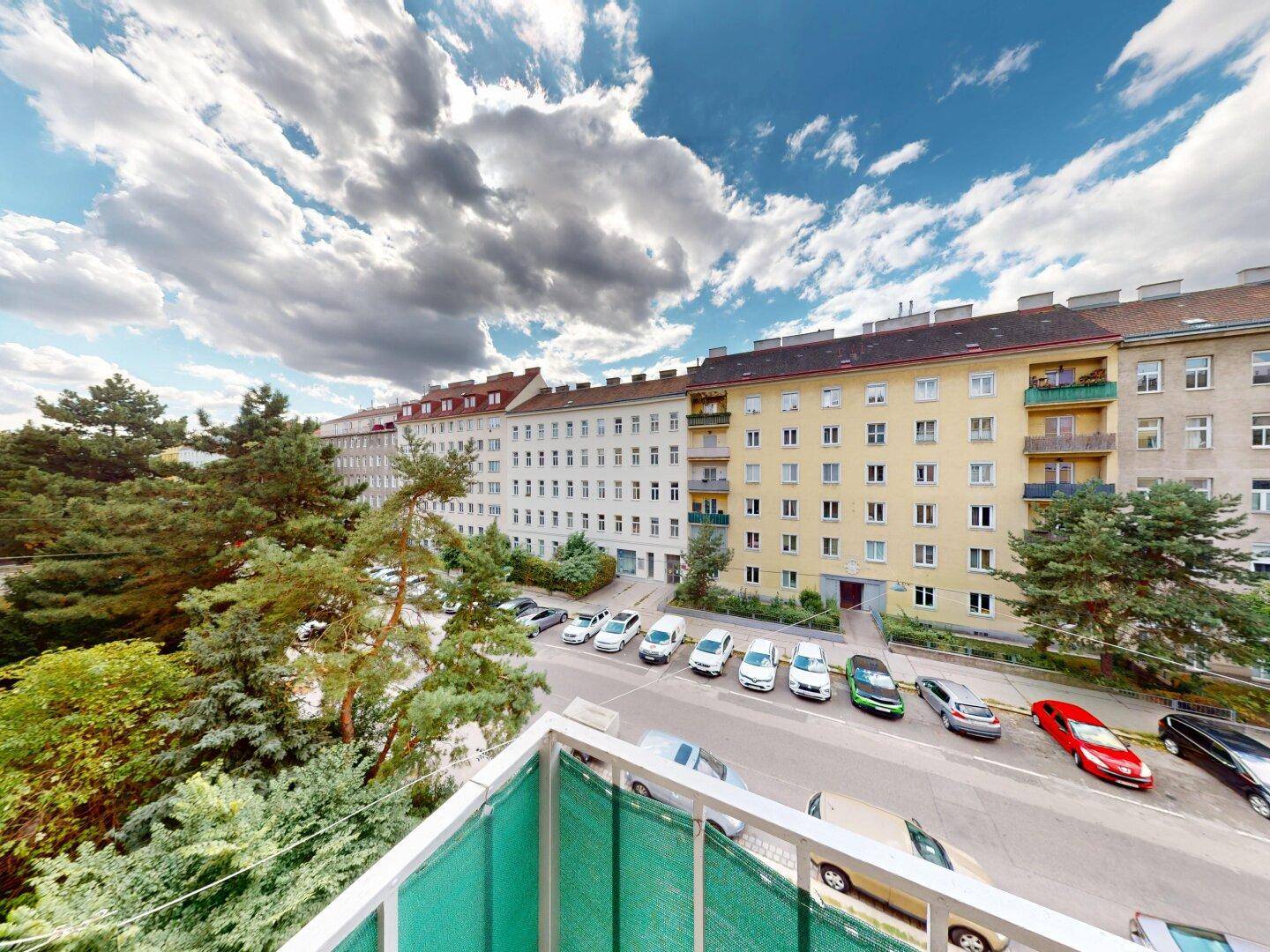 Blick vom Balkon