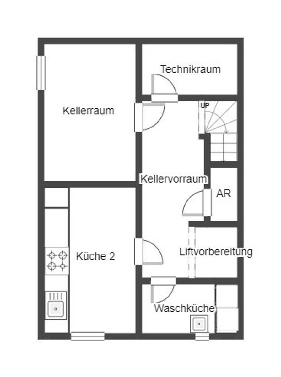 Grundriss Skizze UG