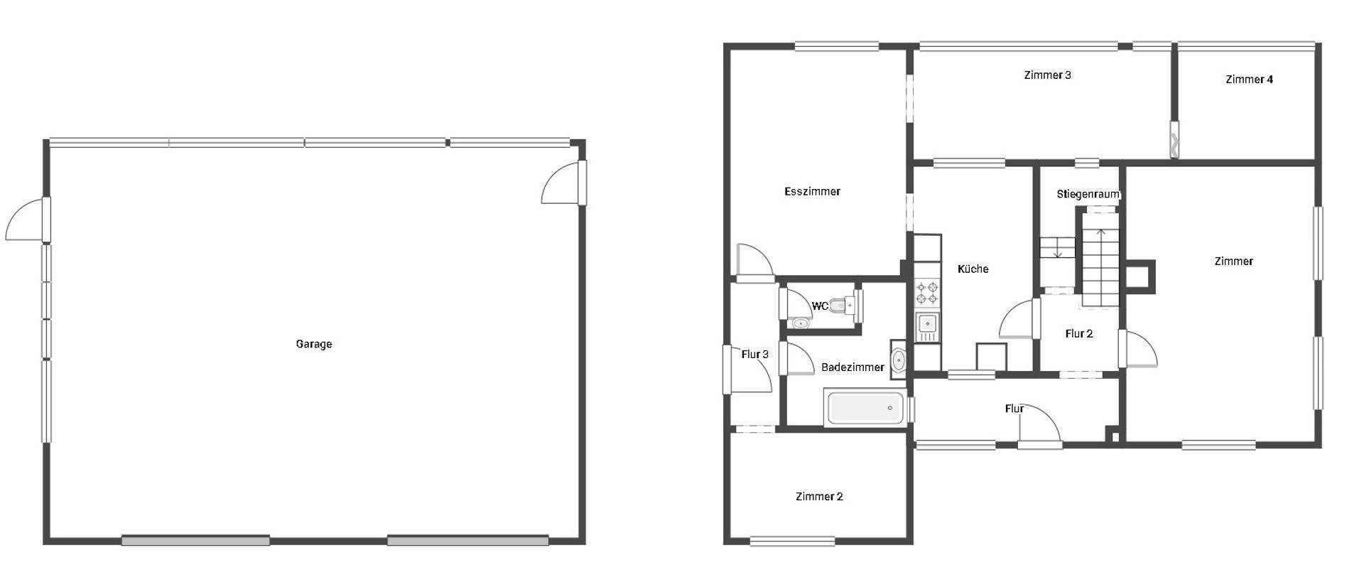 Grundriss Skizze EG