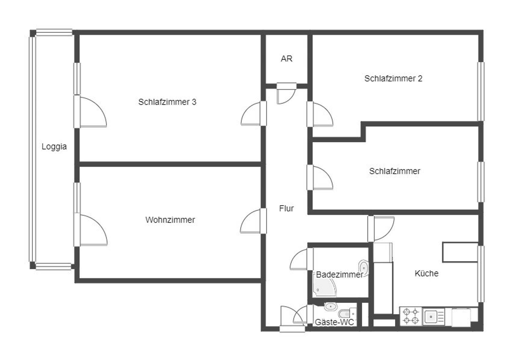 Grundriss Skizze