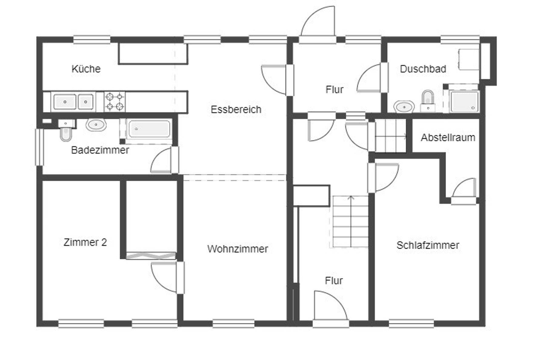 Grundriss Skizze EG