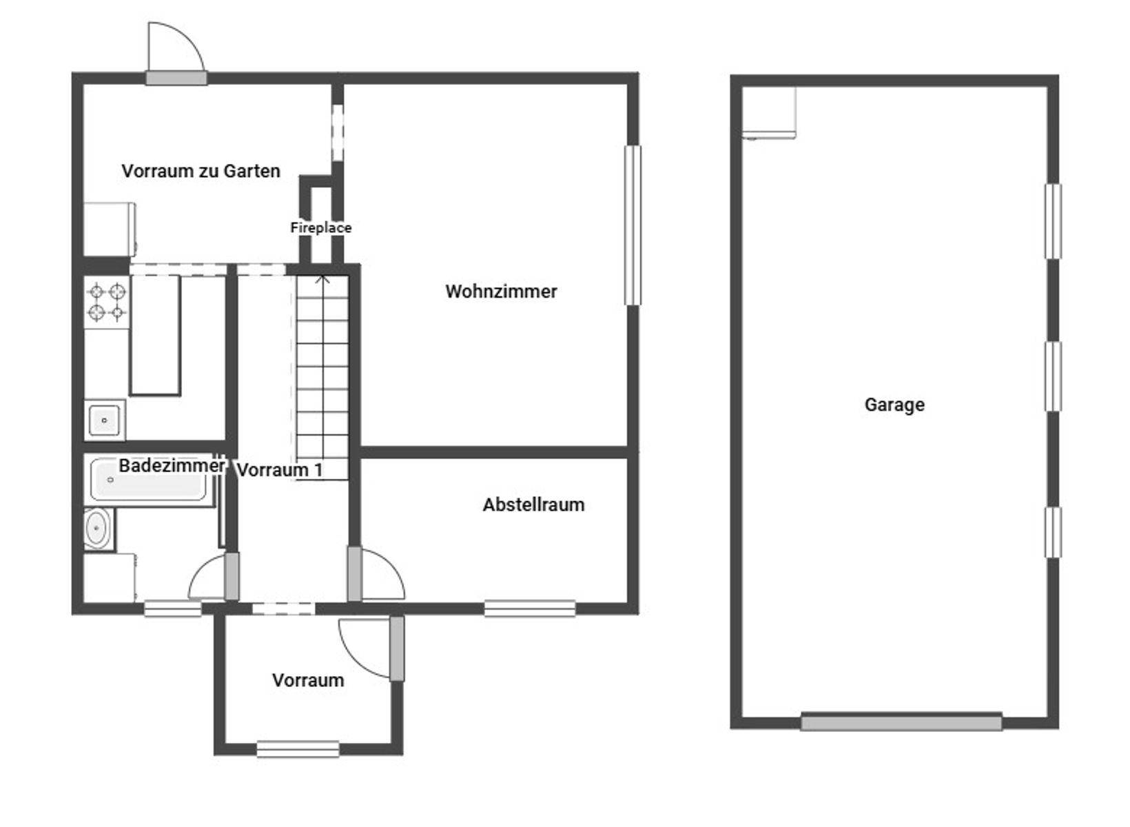 Grundriss Skizze EG
