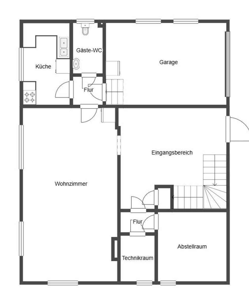 Grundriss Skizze EG