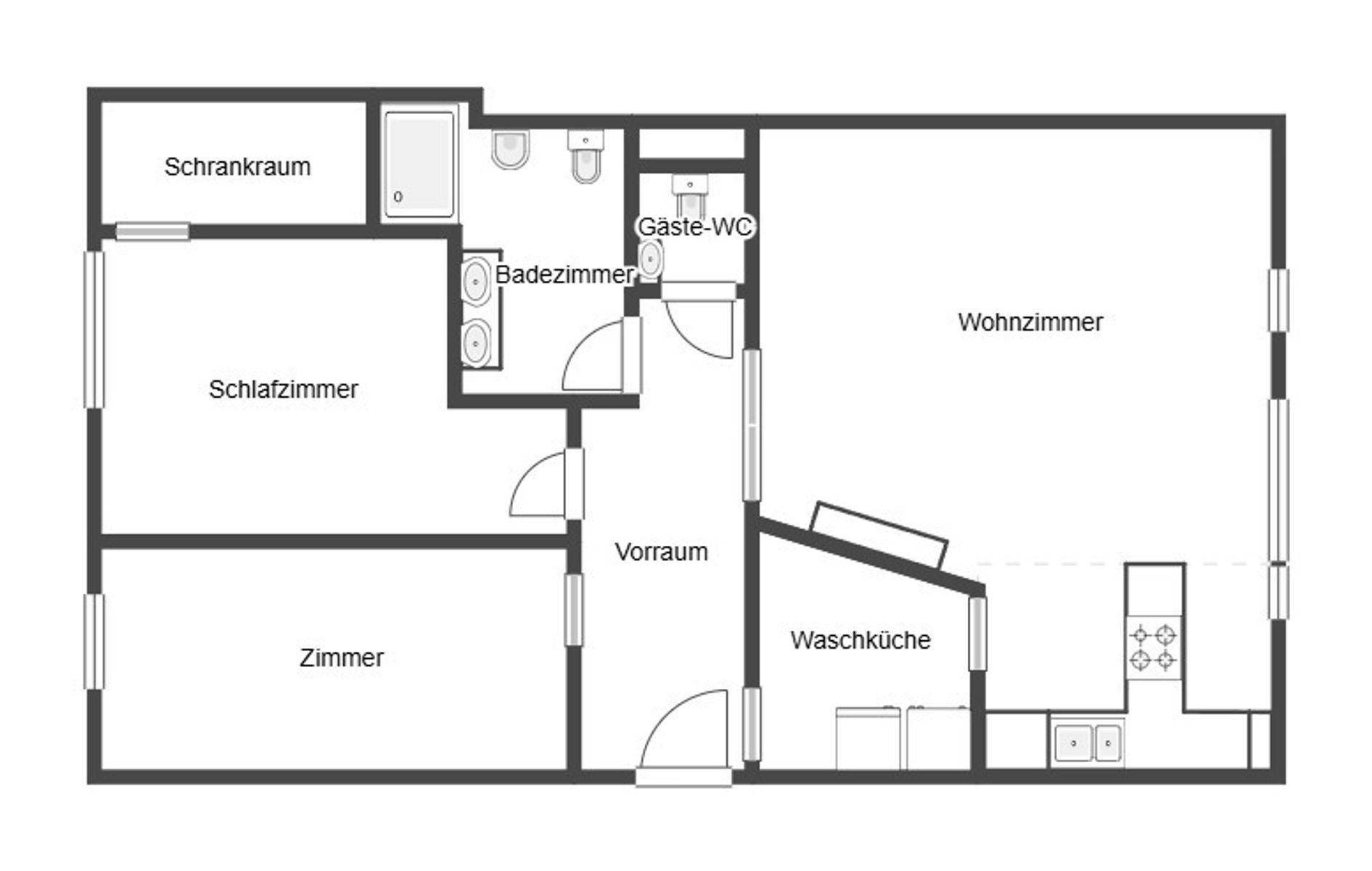 Grundriss Skizze