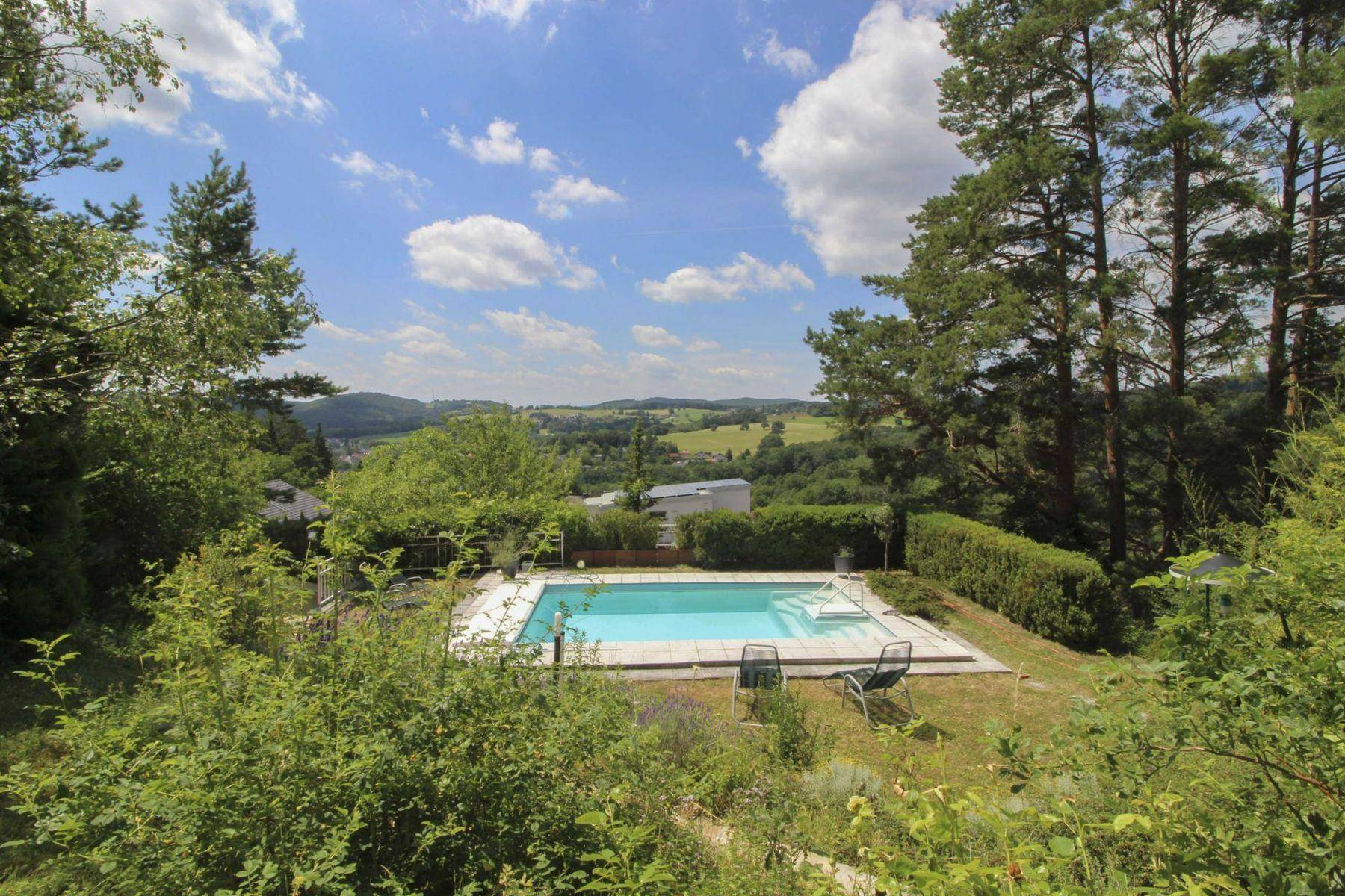 Blick auf den Pool