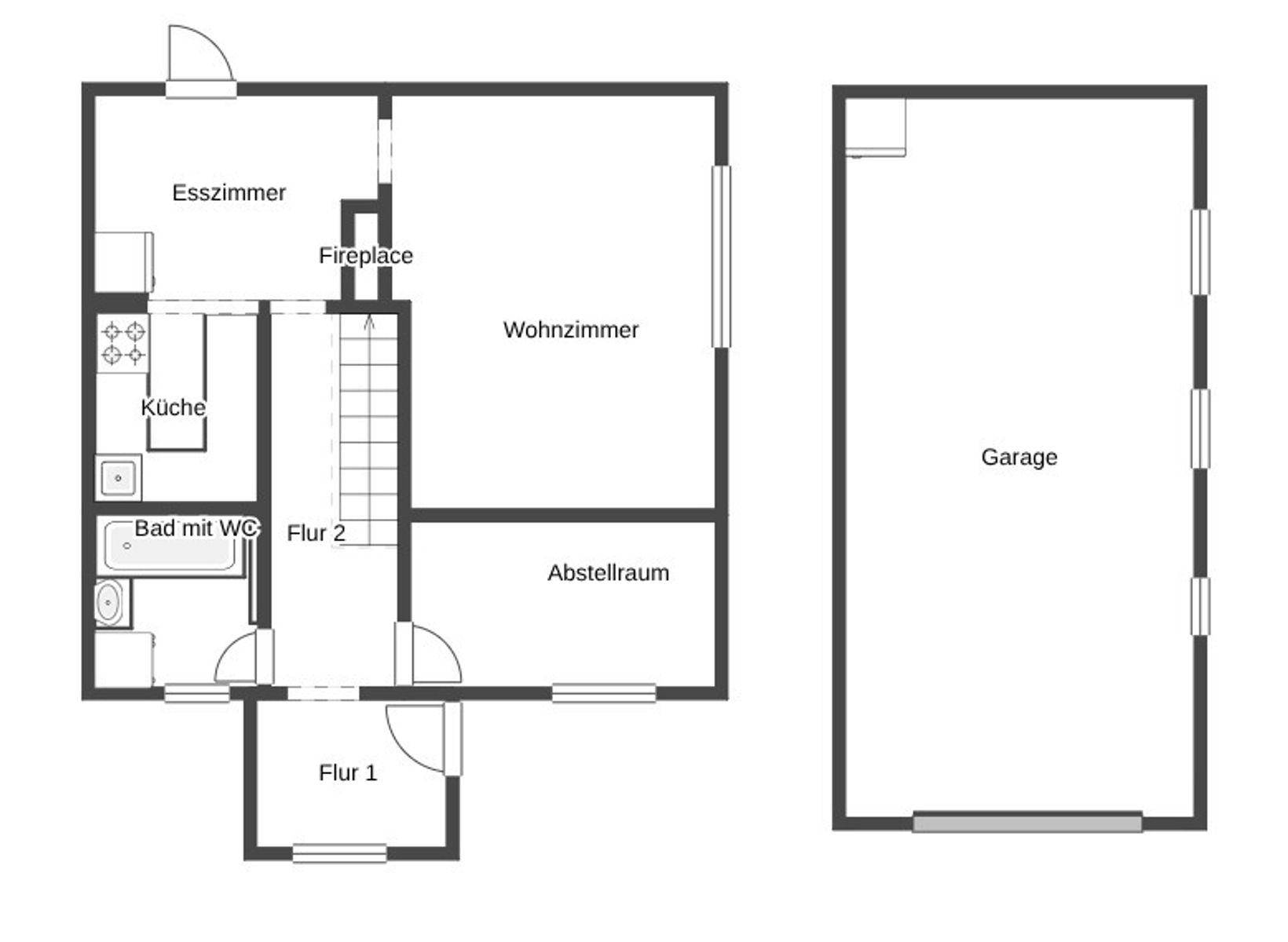 Grundriss Skizze EG