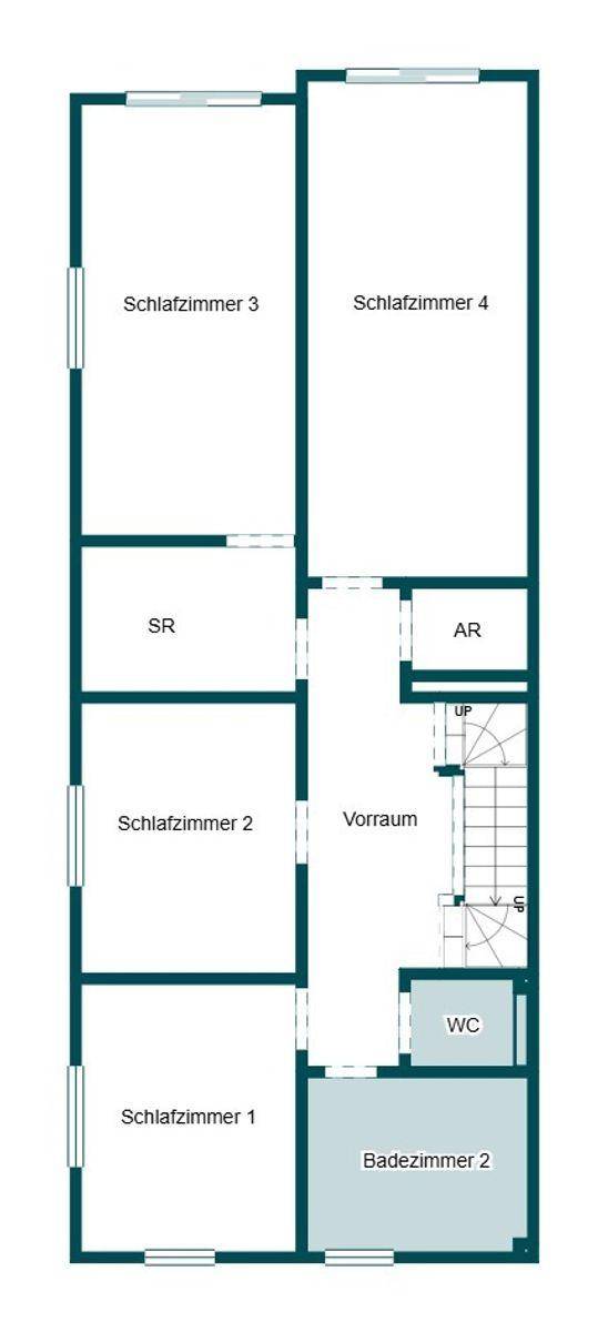 Grundriss Skizze 1. OG