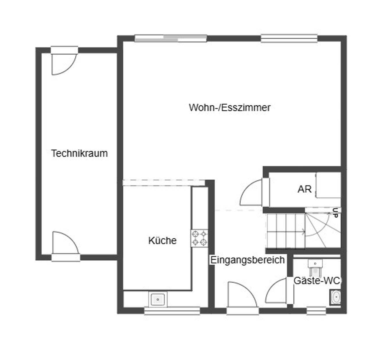Grundriss Skizze EG