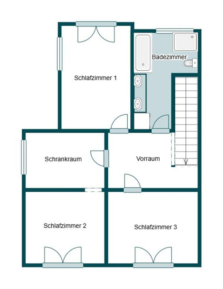 Grundriss Skizze 1.OG