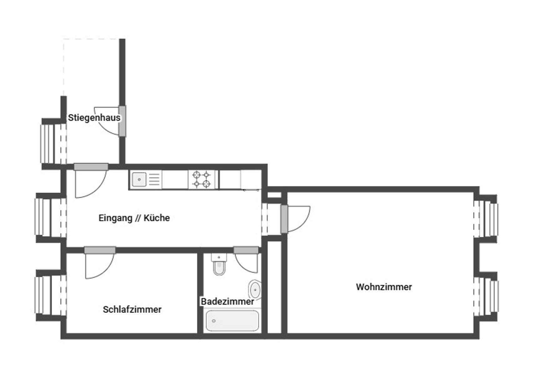 Grundriss Skizze