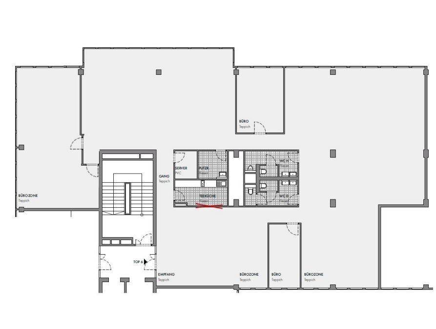 1020 Wien, Ernst-Melchior-Gasse 20 EZONE Grundriss 4OG ca. 458 m²