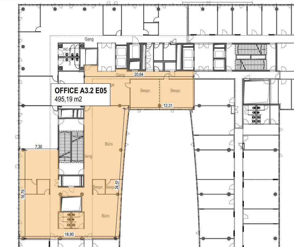 WIEN MITTE Plan A3 ca. 495 m²