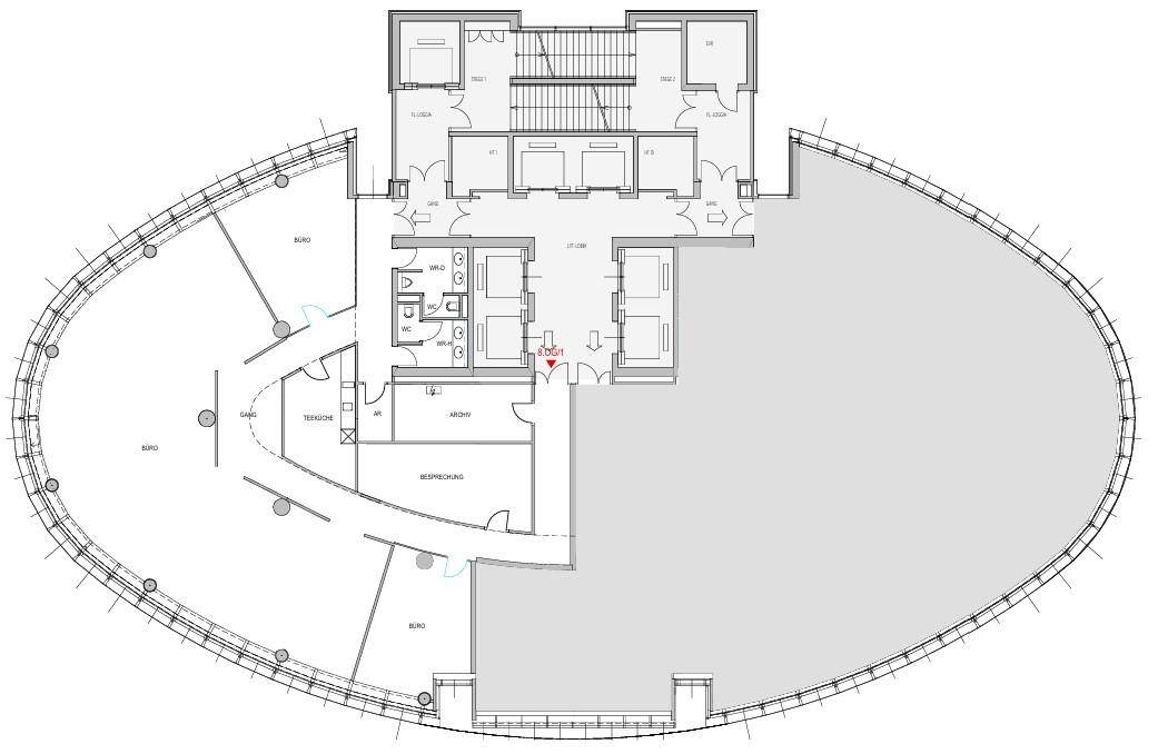 1220 Wien, Donau-City-Straße 6 Plan 8.OG ca. 335m²