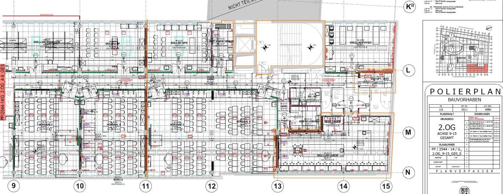 Plan Schule 2.OG Bauteil A 2