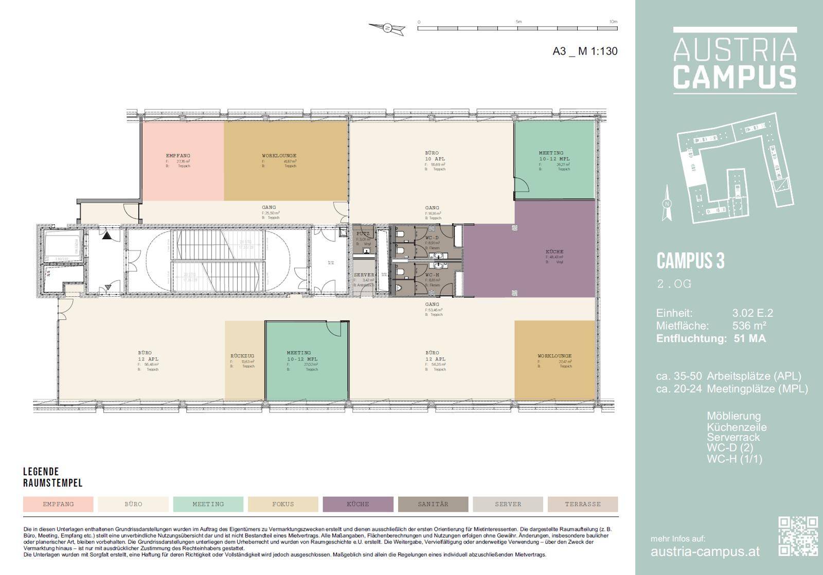 Campus 3_2.OG_Einheit 3.02 E2_ca. 536 m²