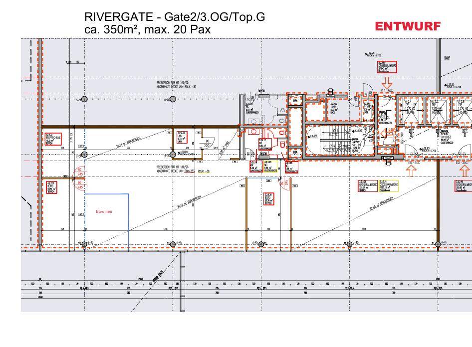 1200 Wien, RIVERGATE G2 3.OG ca. 350 m²