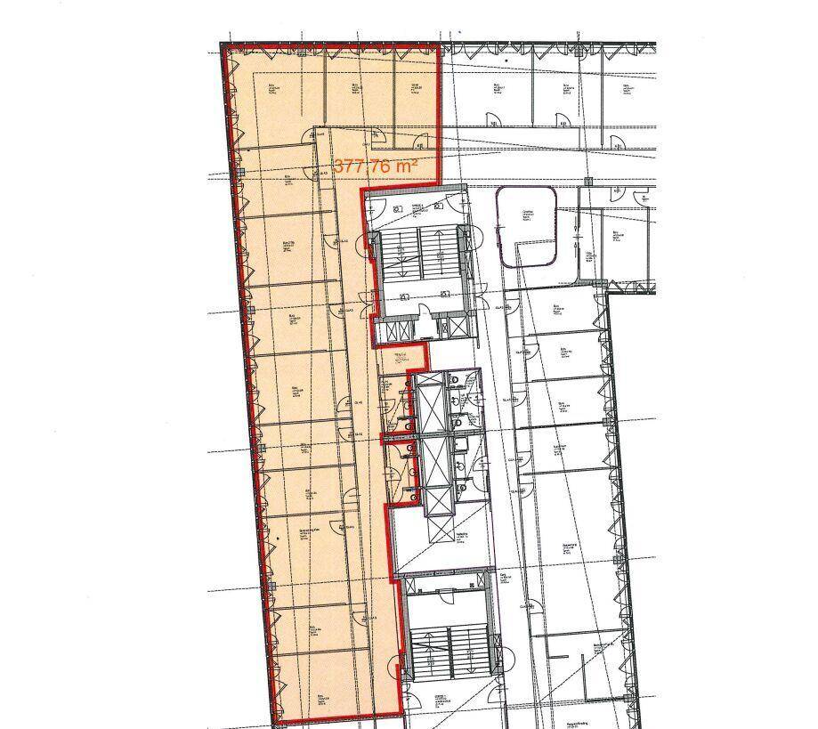 1120 Wien, Technologiestraße 5 EP 3 ca. 377 m² 4.OG Plan
