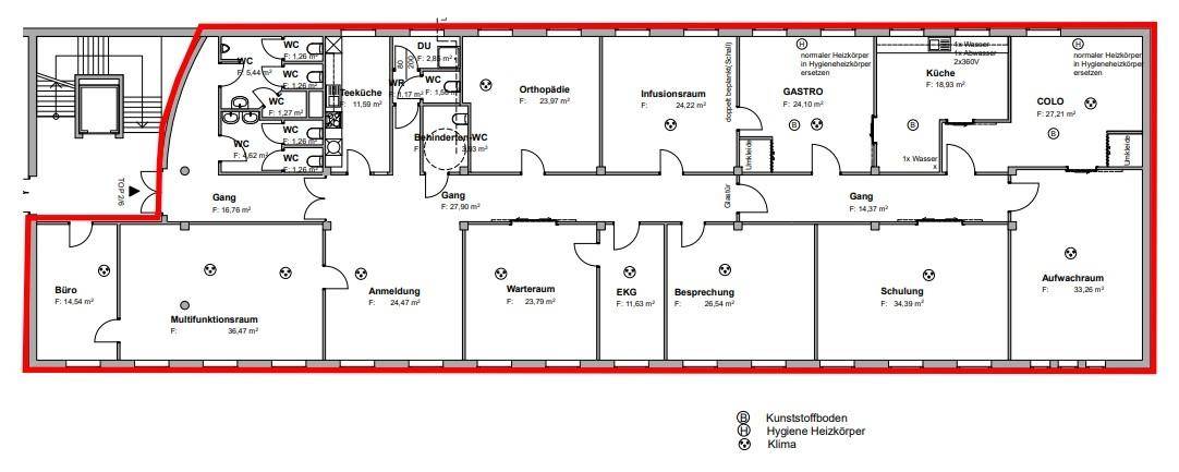 1160 Wien, Seeböckgasse 59-61 Plan 1.OG 428 m²