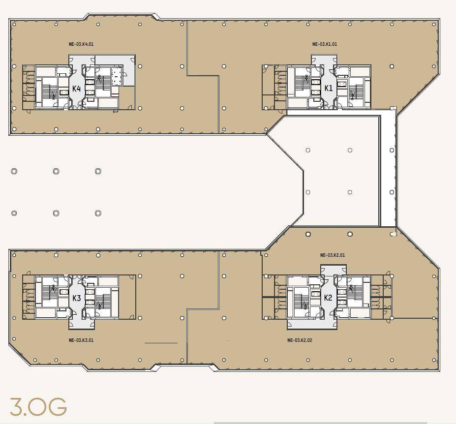 FRANCIS - 1.238 m² Büroloft auf einer Ebene - Ansicht 6