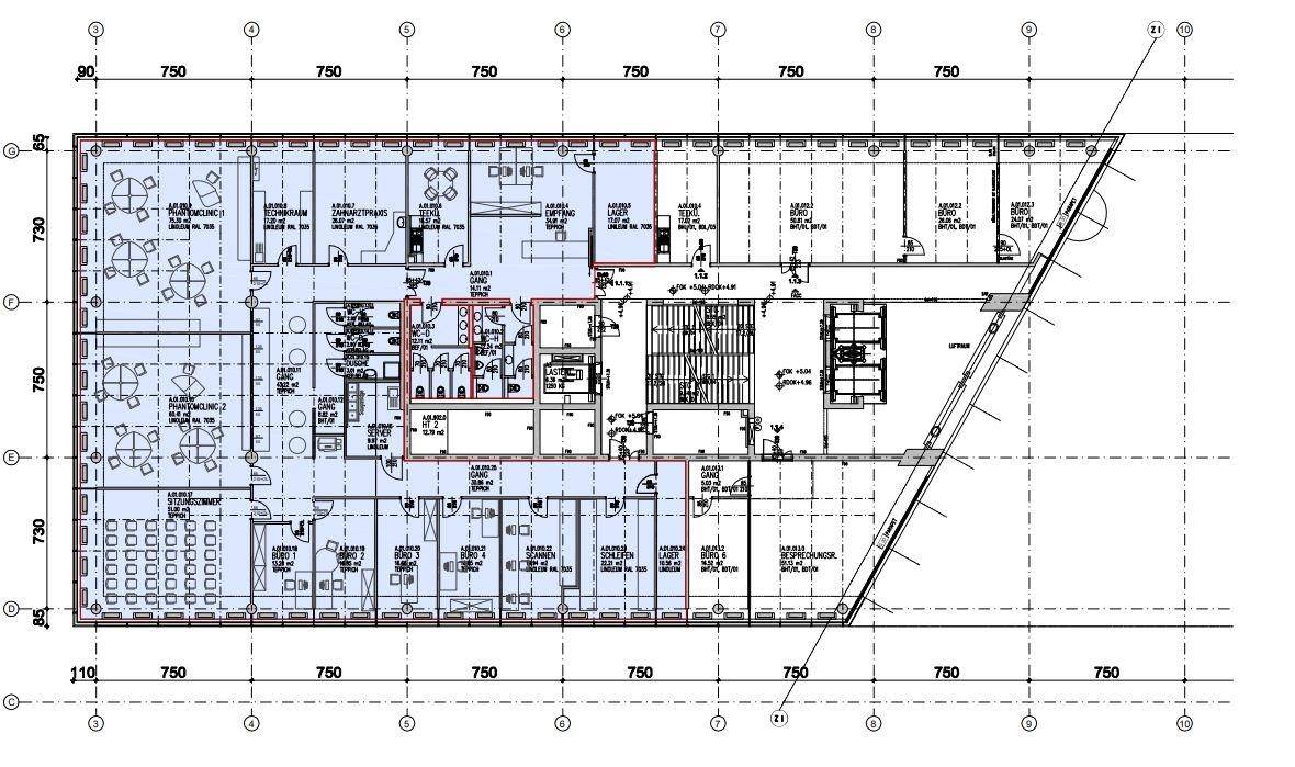 1220 Wien, TECHGATE Gate 1.OG ca. 576 m²